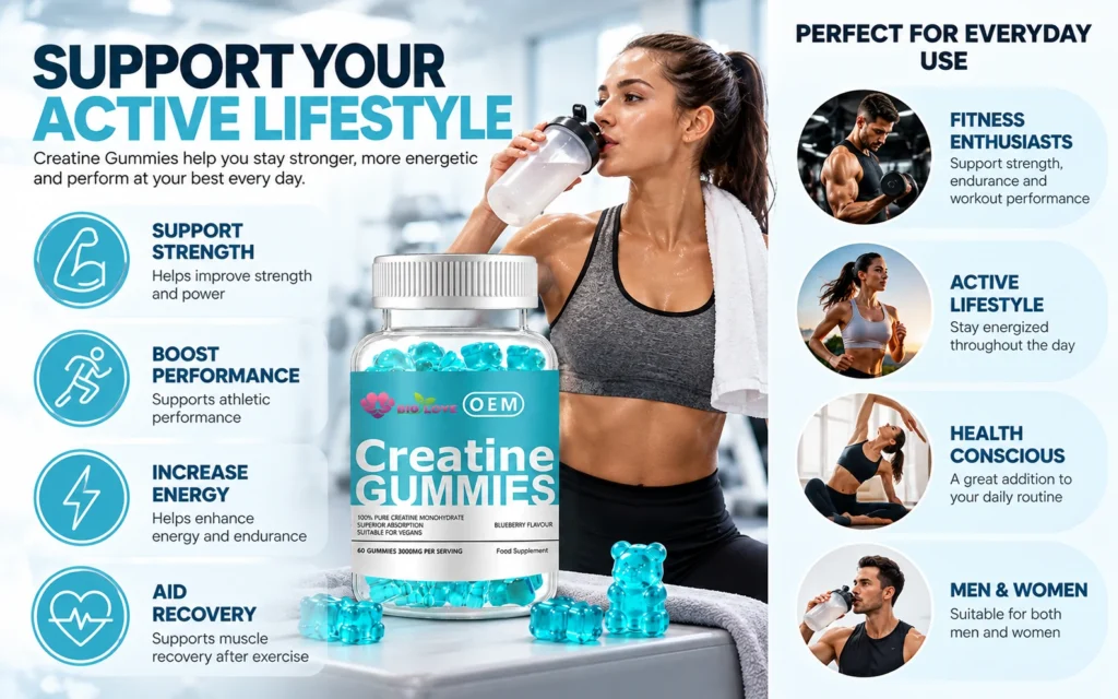 creatine gummies brand positioning for sports nutrition and wellness brands